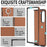 For Samsung Galaxy Z Fold8 Ultra Magnetic Case Cowhide Texture PU Leather Coated PC Phone Cover - Brown - 3