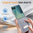 For Samsung Galaxy Z Flip8 Case Electroplating Wave Texture Leather + PC Folding Phone Cover - Purple  /  Blue - 7
