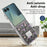 For Samsung Galaxy Z Flip8 Case Electroplating Floral Pattern PU Leather + Hard PC Phone Cover - Black - 6