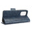 Protective Phone Cover For Nokia X30 5G, Imprinted Triangle Pattern PU Leather Wallet Stand Anti-scratch Case with Hand Strap - Blue - 3