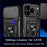 For iPhone 18 Pro / 17 Pro Case with Slide Camera Lid PC + TPU Kickstand Phone Cover - Black - 6