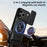For iPhone 18 Pro / 17 Pro Magnetic Case Ring Holder Foldable Kickstand TPU PC Phone Cover with Camera Lens Slider - Black - 2