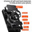 For iPhone 18 Pro / 17 Pro Magnetic Case Ring Holder Foldable Kickstand TPU PC Phone Cover with Camera Lens Slider - Black - 6