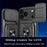 For iPhone 18 Pro / 17 Pro Case PC + TPU Kickstand Phone Back Cover with Camera Slider - Black - 6