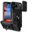 For iPhone 18 Pro Max / 17 Pro Max Case PC + TPU Kickstand Phone Back Cover with Camera Slider - Black - 1