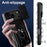 For iPhone 18 Pro Max / 17 Pro Max Case PC + TPU Kickstand Phone Back Cover with Camera Slider - Black - 5