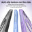 For iPhone 18 Pro Max / 17 Pro Max Case with Magnetic Kickstand Air Cushion Matte Translucent PC + TPU Phone Cover - Black - 5