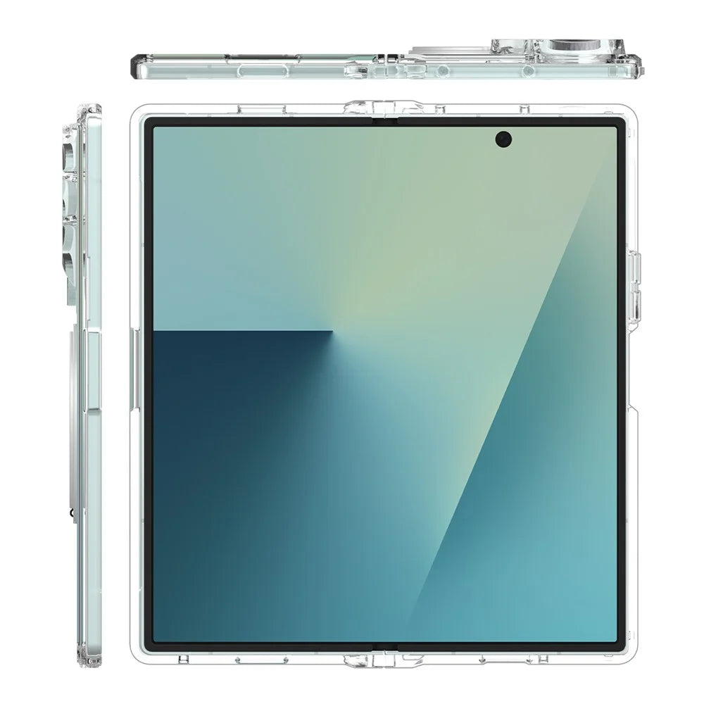 For Samsung Galaxy Z Fold8 Ultra Magnetic Case Scratch Resistant TPU + PC Phone Cover - Transparent - 7