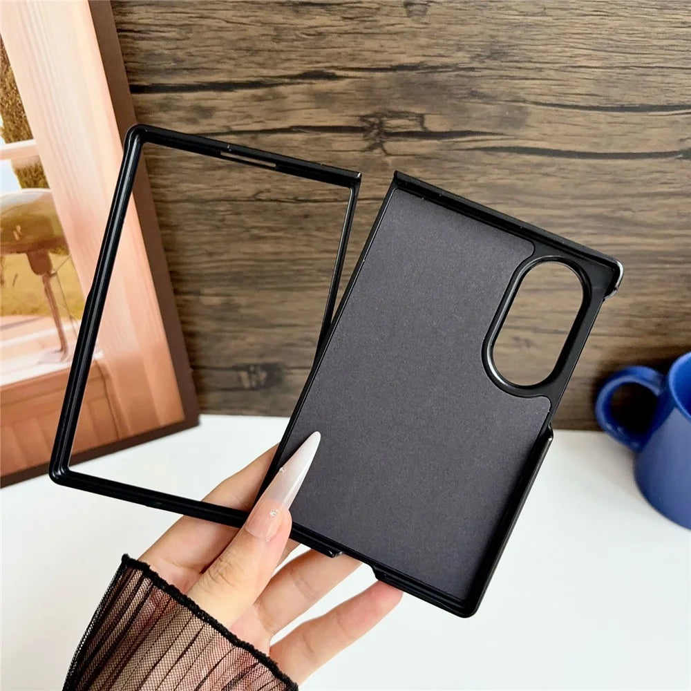 For Samsung Galaxy Z Fold8 Case Rotating Magnetic Kickstand PU Leather Phone Back Cover - Blue - 6