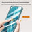 For vivo X Fold6 5G Case Kickstand Skin Touch PC Phone Cover Built-In Screen Protector - Blue - 5