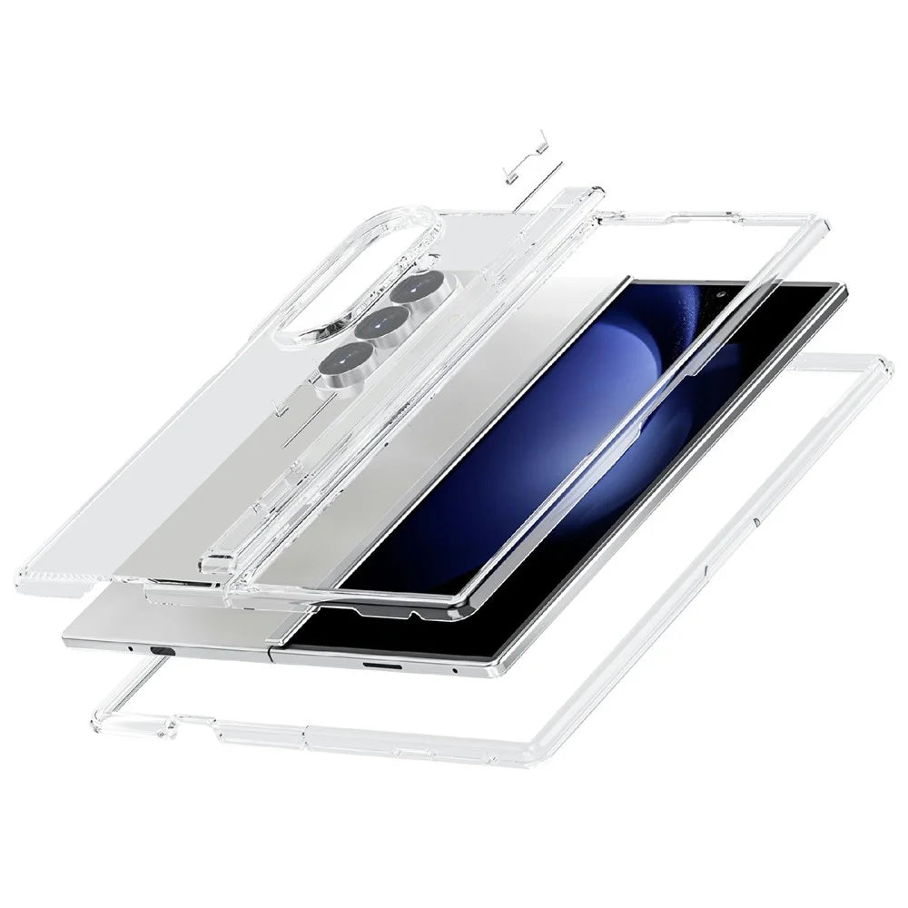 For Samsung Galaxy Z Fold8 Ultra Case PC + TPU Shockproof Clear Phone Cover - Transparent - 7
