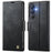 AUTSPACE for Samsung Galaxy S26 A11 Case RFID Blocking Retro Leather Cell Phone Wallet Cover - Black - 1