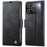 AUTSPACE for iPhone 17 Pro A11 Case RFID Blocking Retro Leather Cell Phone Wallet Cover - Black - 1