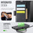 AUTSPACE for iPhone 17 Pro A11 Case RFID Blocking Retro Leather Cell Phone Wallet Cover - Black - 5