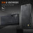AUTSPACE for Samsung Galaxy A37 5G A11 Case RFID Blocking Retro Leather Cell Phone Wallet Cover - Black - 4