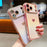 For iPhone 17 Pro Max Case Dazzling Design Electroplating Heart Pattern TPU Phone Cover - Blue - 5