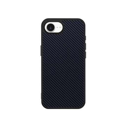 EYCASE for iPhone 16e / iPhone 17e Magnetic Case  Kevlar Series UV Printed Black Edge TPU Acrylic Phone Cover - Black Grey - 2