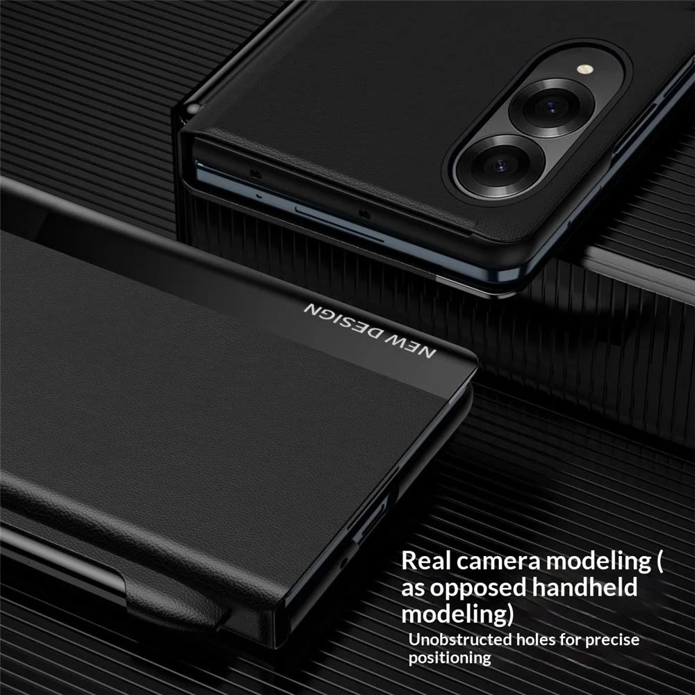 For Samsung Galaxy Z Fold8 Case Stand Shockproof Pen Slot PU + PC Phone Cover with Stylus - Green - 5
