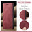 AUTSPACE for Samsung Galaxy S26 Wallet Case  A01 Leather Stand Cover with RFID Blocking Card Holder - Wine Red - 4