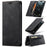 AUTSPACE for iPhone 17 Wallet Case  A01 Leather Stand Cover with RFID Blocking Card Holder - Black - 1
