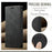AUTSPACE for iPhone 17 Wallet Case  A01 Leather Stand Cover with RFID Blocking Card Holder - Black - 4