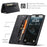 AUTSPACE for iPhone 17 Wallet Case  A01 Leather Stand Cover with RFID Blocking Card Holder - Black - 7