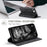 AUTSPACE for iPhone 16e / iPhone 17e Wallet Case  A01 Leather Stand Cover with RFID Blocking Card Holder - Black - 2