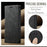 AUTSPACE for iPhone 16e / iPhone 17e Wallet Case  A01 Leather Stand Cover with RFID Blocking Card Holder - Black - 4
