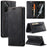 AUTSPACE for Samsung Galaxy A37 5G Wallet Case  A01 Leather Stand Cover with RFID Blocking Card Holder - Black - 1