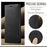 AUTSPACE for Samsung Galaxy A37 5G Wallet Case  A01 Leather Stand Cover with RFID Blocking Card Holder - Black - 4