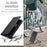 AUTSPACE for Samsung Galaxy S26 Ultra Wallet Case  A01 Leather Stand Cover with RFID Blocking Card Holder - Black - 3