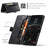 AUTSPACE for Samsung Galaxy S26 Ultra Wallet Case  A01 Leather Stand Cover with RFID Blocking Card Holder - Black - 7