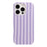 For iPhone 16 Pro Case IMD Stripe TPU Full Coverage Shockproof Phone Protective Cover - Purple - 2