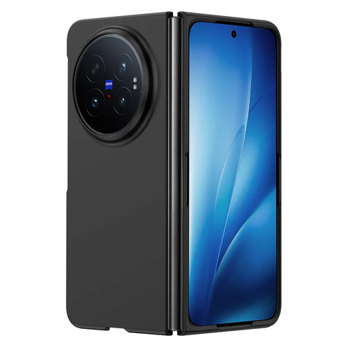 For vivo X Fold6 5G Case Ultra Thin Skin Touch Rubberized Hard PC Phone Cover - Black - 1