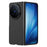 For vivo X Fold6 5G Case Ultra Thin Skin Touch Rubberized Hard PC Phone Cover - Black - 1