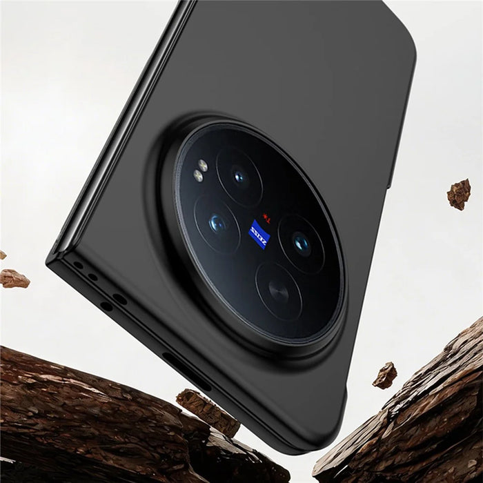 For vivo X Fold6 5G Case Ultra Thin Skin Touch Rubberized Hard PC Phone Cover - Black - 7