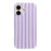 For iPhone 16 Plus Case IMD Stripe TPU Full Coverage Shockproof Phone Protective Cover - Purple - 2