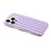 For iPhone 15 Pro Case IMD Stripe TPU Full Coverage Shockproof Phone Protective Cover - Purple - 4