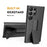 For Samsung Galaxy S23 Ultra Drop Proof Woven Texture Clip Kickstand PC + TPU Case Sliding Screen Cover Phone Protector - 3