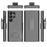 For Samsung Galaxy S23 Ultra Drop Proof Woven Texture Clip Kickstand PC + TPU Case Sliding Screen Cover Phone Protector - 6