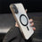 For iPhone 17 Magnetic Case Acryic + TPU Phone Cover with PET Lens Protector - Black - 2