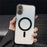 For iPhone 17 Magnetic Case Acryic + TPU Phone Cover with PET Lens Protector - Black - 3