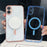 For iPhone 17 Magnetic Case Acryic + TPU Phone Cover with PET Lens Protector - Black - 5