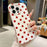 For iPhone 16 Pro Case Retro Polka Dot IMD TPU Full Coverage Phone Protective Cover - White - 5