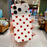 For iPhone 18 Pro Max / 17 Pro Max Case Retro Polka Dot IMD TPU Full Coverage Phone Protective Cover - White - 5