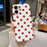For iPhone 16 Plus Case Retro Polka Dot IMD TPU Full Coverage Phone Protective Cover - White - 5