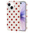 For iPhone 15 Case Retro Polka Dot IMD TPU Full Coverage Phone Protective Cover - White - 1