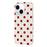 For iPhone 15 Case Retro Polka Dot IMD TPU Full Coverage Phone Protective Cover - White - 3