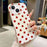 For iPhone 15 Case Retro Polka Dot IMD TPU Full Coverage Phone Protective Cover - White - 5