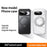 For Google Pixel 11 Pro XL Case Rotating Kickstand PC + TPU Skin-Feel Phone Cover - Black - 2